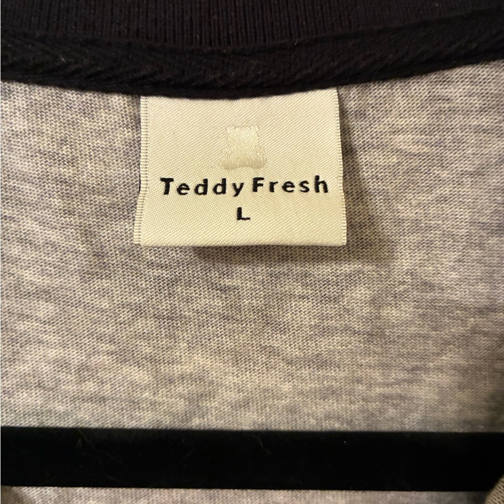 RARE Teddy Fresh x Dr. Albert Frankenstein Flames & Dragon Long Sleeve Polo L - Picture 9 of 12